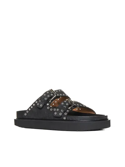 Isabel Marant Sandals In Faded Black