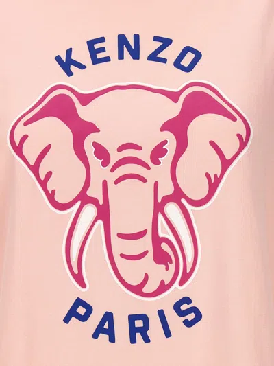 Kenzo ' Elephant' T-shirt In Pink