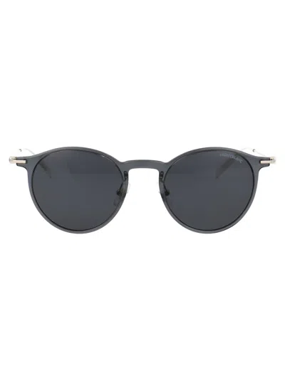 Montblanc Sunglasses In 001 Grey Silver Grey