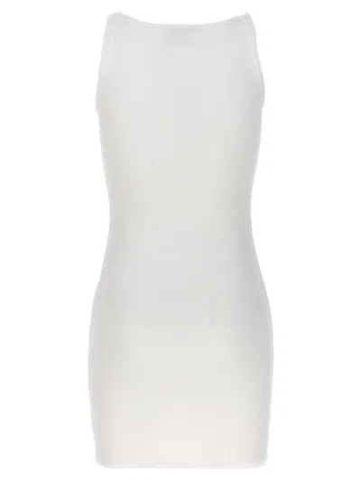 Off-white 'off Stamp' Dress In White/black