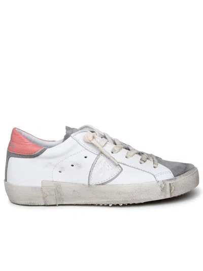 Philippe Model Prsx Sneakers In White Leather