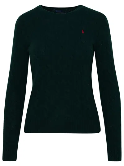 Polo Ralph Lauren 'julianna' Green Cashmere Blend Sweater