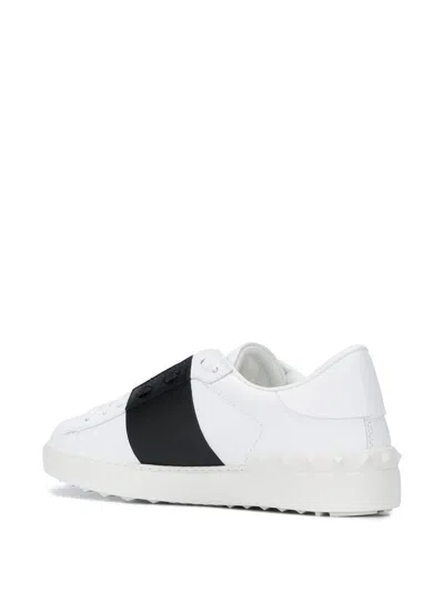 Valentino Garavani Sneakers In Bianco Nero Bianco