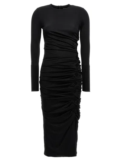 Versace La Vacanza Capsule Midi Dress In Black