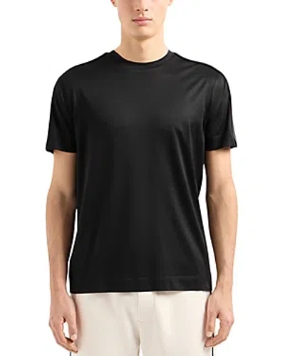 Emporio Armani Tape Logo T Shirt In Black