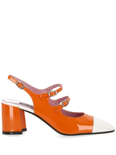 Carel Paris Carel Sandals In Vernis Orange/blanc Orange
