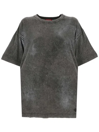 Diesel T-shirts And Polos In Washed Grey