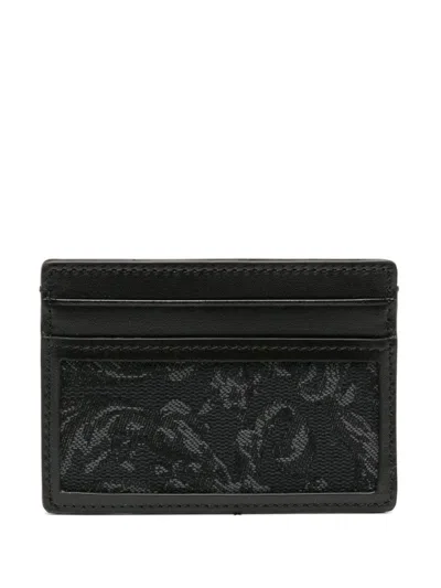 Versace Wallets In Black+black-ruthenium