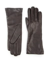 SAKS FIFTH AVENUE CASHMERE-LINED LEATHER GLOVES,400087714888