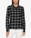 TOMMY HILFIGER CHECKED BUTTON-FRONT SHIRT, CREATED FOR MACY'S