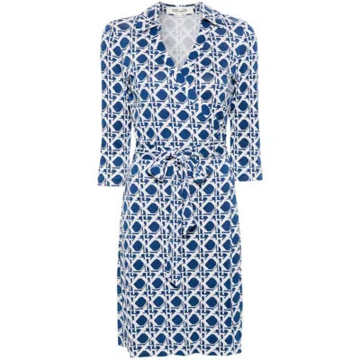 Diane Von Furstenberg Dresses In Blue/white