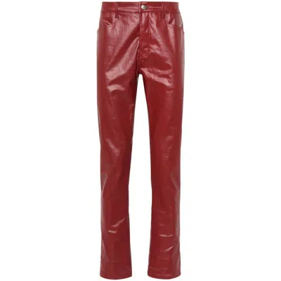 Rick Owens Jeans In Red