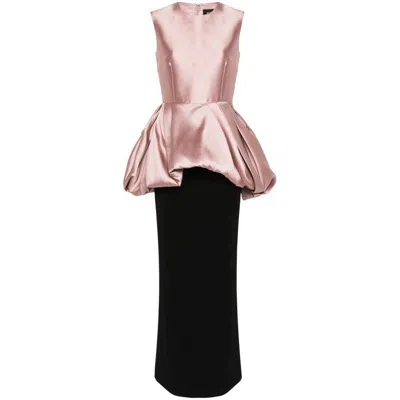 Solace London Dresses In Pink/black