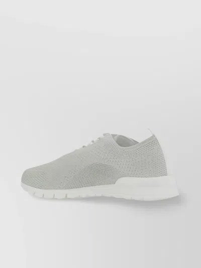 Kiton Low-top Mesh Sneakers In Grey