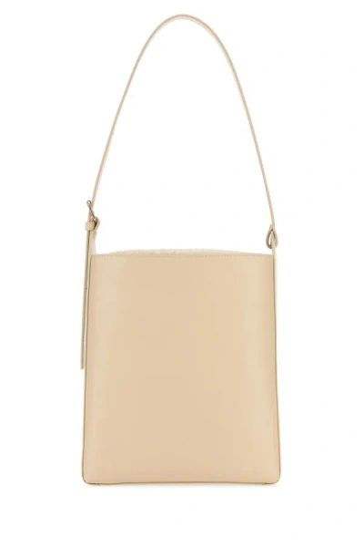 Apc A.p.c. Woman Ivory Leather Virginie Shoulder Bag In White