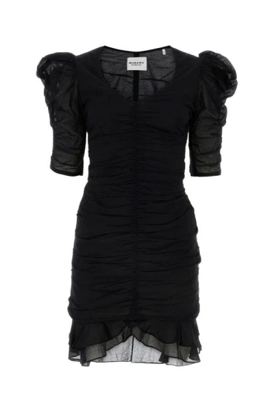 Isabel Marant Étoile Isabel Marant Etoile Woman Black Cotton Sireny Mini Dress