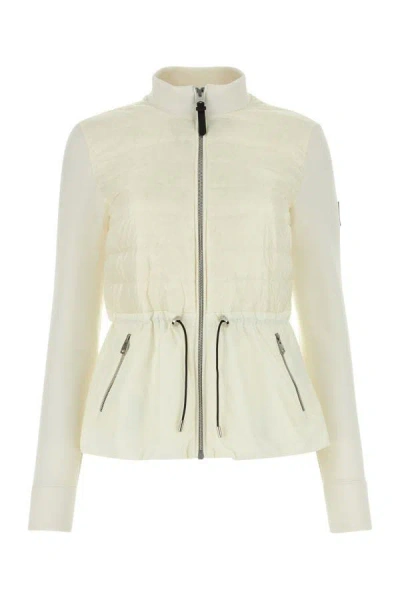 Mackage Woman Ivory Cotton Blend And Nylon Joyce Jacket In White