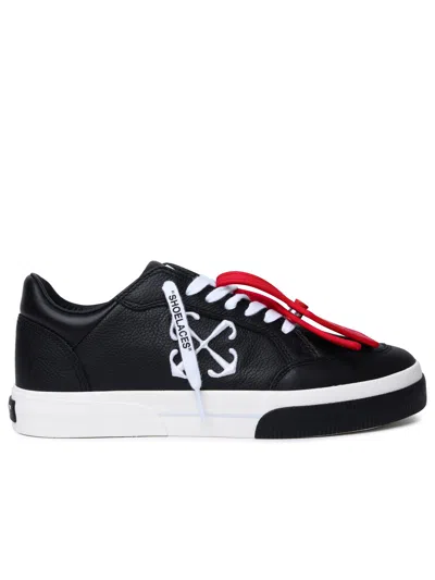 Off-white 'new Vulcanized' Black Leather Sneakers Man