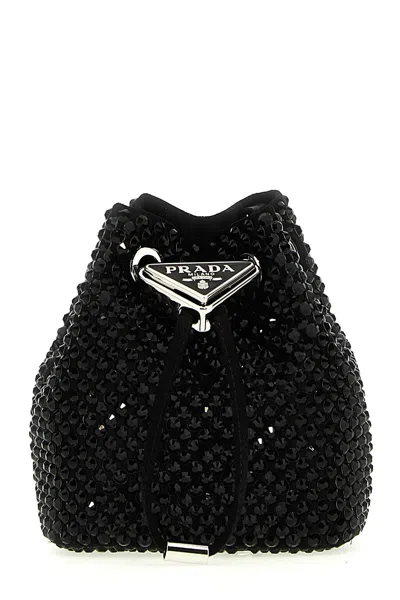 Prada Women 'mini Pouch' Crossbody Bag In Black