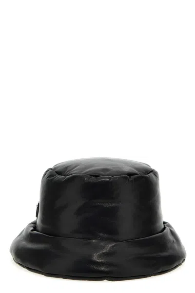 Prada Women Nappa Bucket Hat In Black
