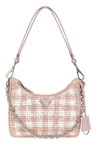 Prada Women Re-edition Shoulder Bag In Pink