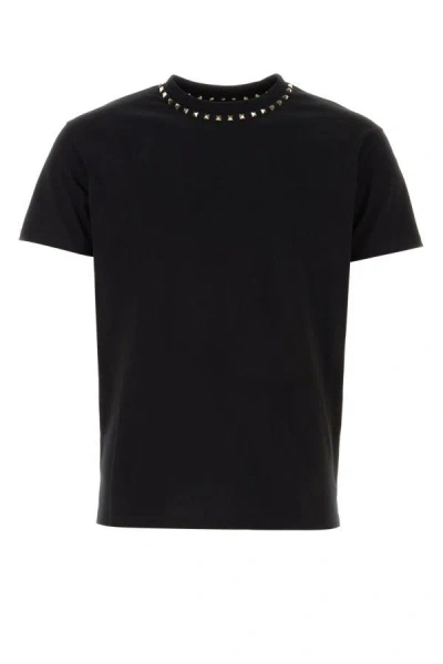 Valentino Garavani Man Black Cotton T-shirt