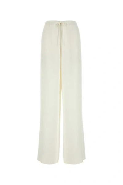 Valentino Garavani Woman Ivory Cady Couture Wide-leg Pant In White
