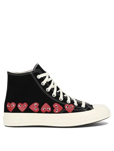 Comme Des Garçons Play Cdg Play Trainers In Black