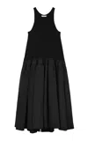 Co Flared Maxi Dress In Black