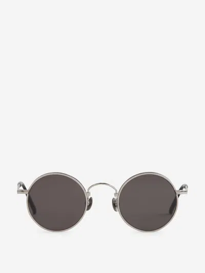 Matsuda M3100 Oval Sunglasses In Borde Ancho Con Motivo M+n Característico