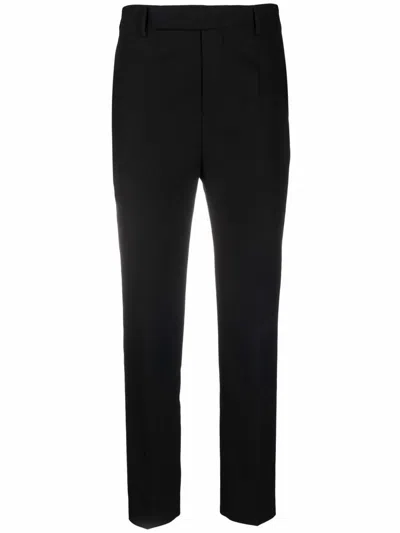 Rick Owens Slim-cut Trousers In Black