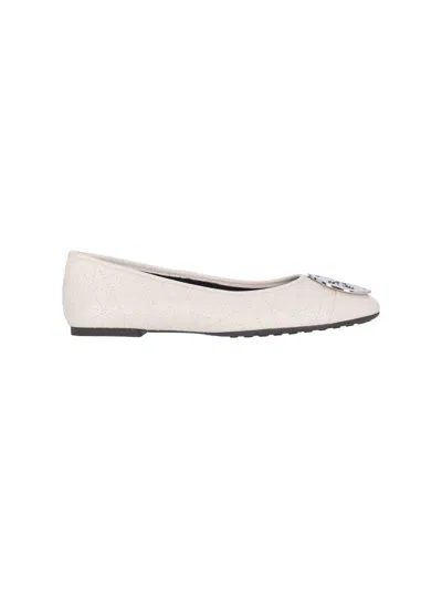 Tory Burch Flat Shoes In White