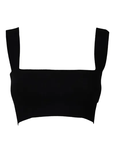 Victoria Beckham Jersey Top Clothing In Black