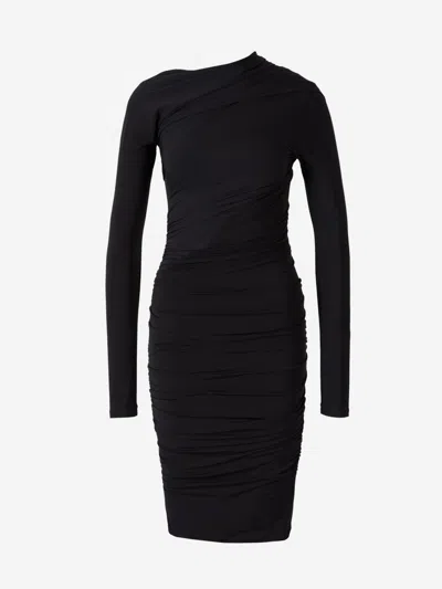 Balenciaga Midi Evening Dress In Black