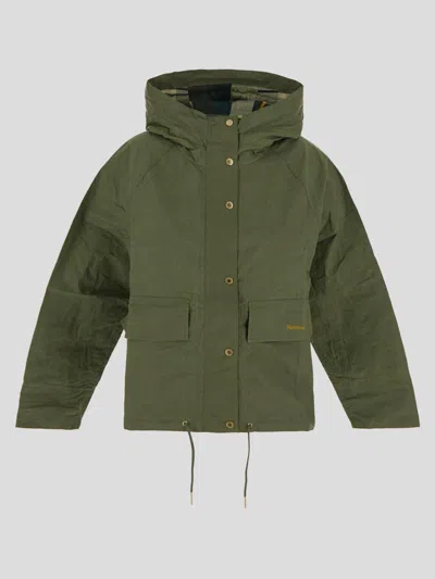 Barbour Jacket In Armyancient