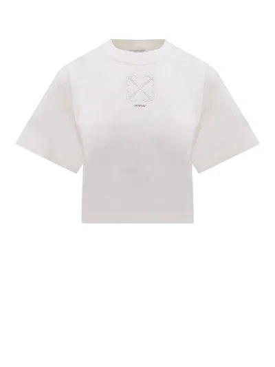Off-white T-shirt In Beige