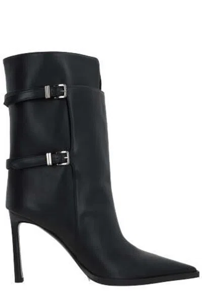 Sergio Rossi Sr Thalestris 95mm Leather Boots In Black