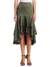 SCRIPTED Tiered Ruffle Midi Skirt