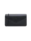 Marc Jacobs Women's Longshot Leather Chain Wallet In Black