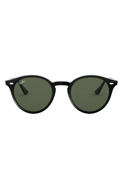 Ray Ban Highstreet 49mm Round Sunglasses In Black/gray