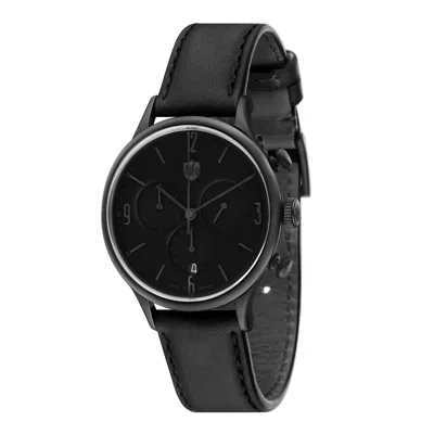 Dufa Men's Van Der Roche 38mm Quartz Watch In Black