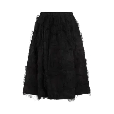 Comme Des Garçons Tulle Skirt In Black