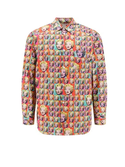 Comme Des Garçons Multicolour Cotton Shirt In Multicolor