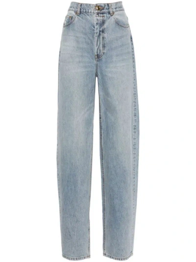 Zimmermann Natura Wide-leg Jeans In Blue