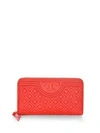 TORY BURCH Fleming Zip Continental Leather Wallet