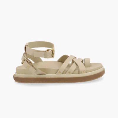 Alohas Buckle Up Sandal In White