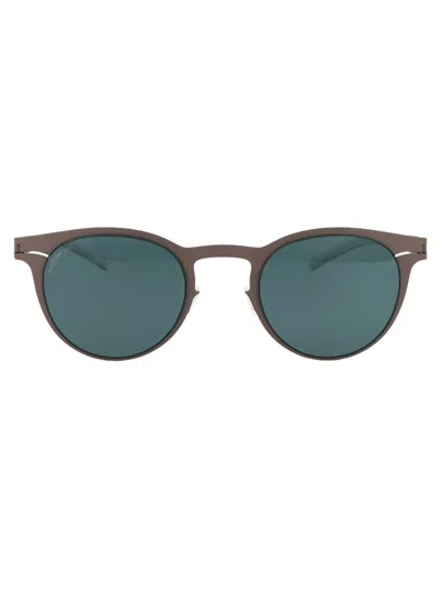 Mykita Sunglasses In 223 Mole Grey Polarized Pro Ocean Blue