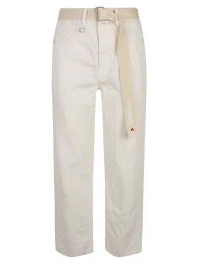 High Companion Trousers In White