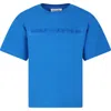 Little Marc Jacobs Kids' T-shirt Con Logo In Blue