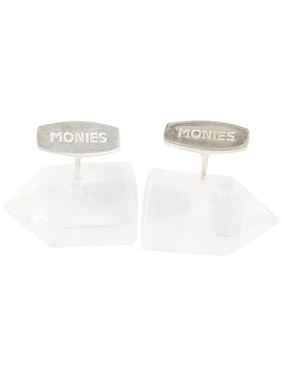 Monies Cuff Links. Accessories In Silver Crystal